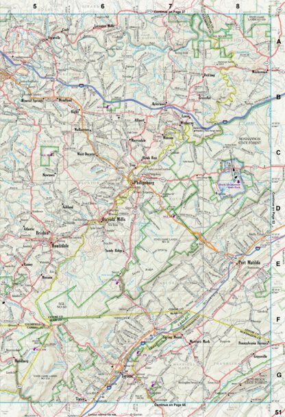 Pennsylvania Atlas & Gazetteer Page 51 Preview 1
