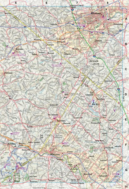 Pennsylvania Atlas & Gazetteer Page 71 Preview 1