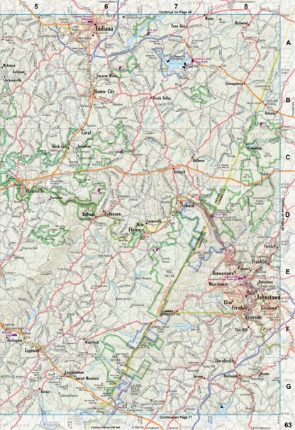 Pennsylvania Atlas & Gazetteer Page 63 Preview 1