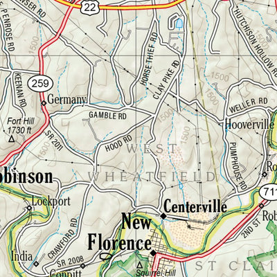 Pennsylvania Atlas & Gazetteer Page 63 Preview 2