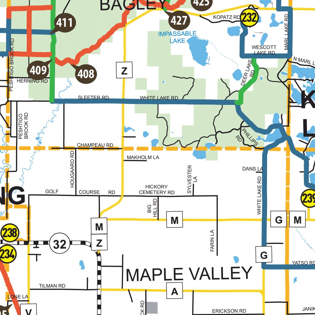 Goodman Wisconsin Utv Routes Map.pdf Oconto County ATV/UTV Trail and Route System Map by Avenza Systems Inc ...
