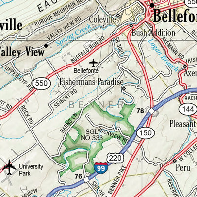Pennsylvania Atlas & Gazetteer Page 52 Preview 2