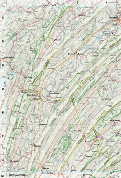 Pennsylvania Atlas & Gazetteer Page 66 Preview 1