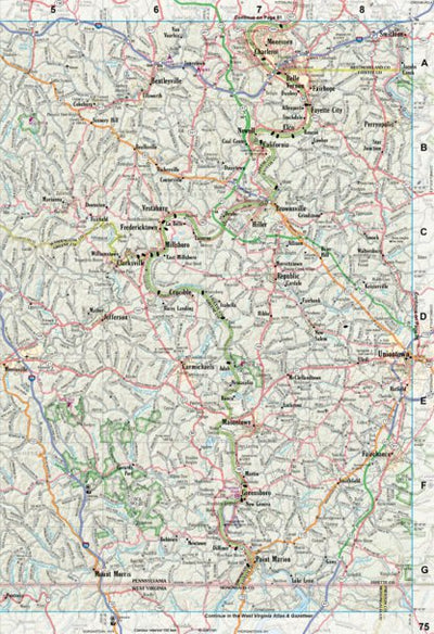 Pennsylvania Atlas & Gazetteer Page 75 Preview 1