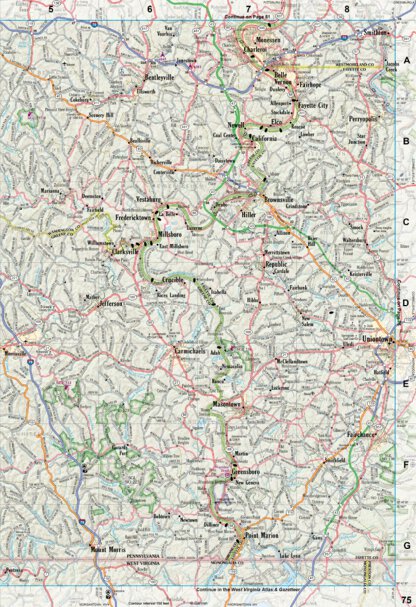 Pennsylvania Atlas & Gazetteer Page 75 Preview 1