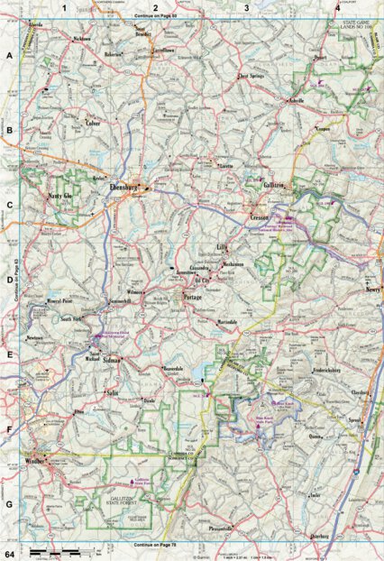 Pennsylvania Atlas & Gazetteer Page 64 Preview 1