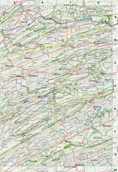 Pennsylvania Atlas & Gazetteer Page 53 Preview 1