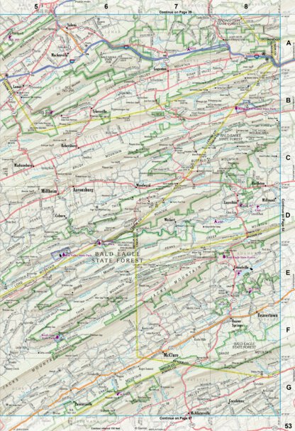 Pennsylvania Atlas & Gazetteer Page 53 Preview 1