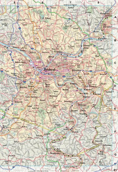 Pennsylvania Atlas & Gazetteer Page 61 Preview 1