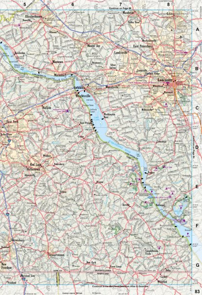Pennsylvania Atlas & Gazetteer Page 83 Preview 1