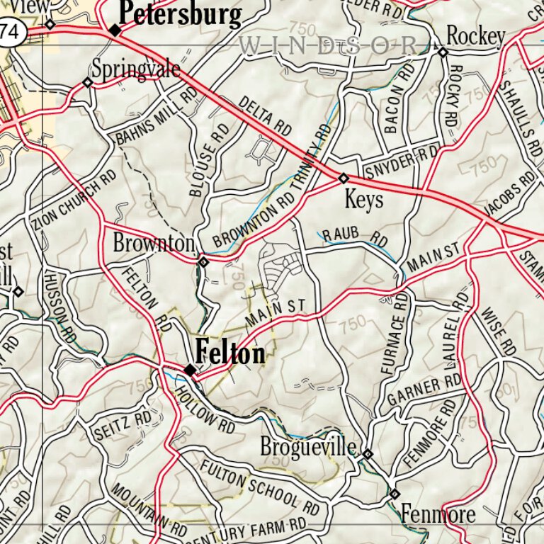 Pennsylvania Atlas & Gazetteer Page 83 Map by Garmin | Avenza Maps