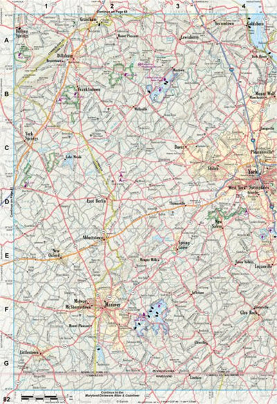 Pennsylvania Atlas & Gazetteer Page 82 Preview 1