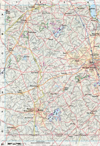 Pennsylvania Atlas & Gazetteer Page 82 Preview 1