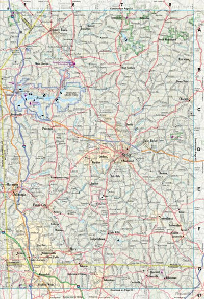 Pennsylvania Atlas & Gazetteer Page 47 Preview 1