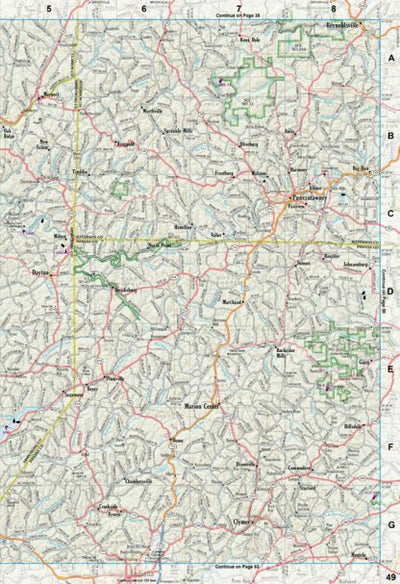 Pennsylvania Atlas & Gazetteer Page 49 Preview 1