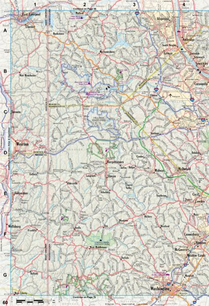Pennsylvania Atlas & Gazetteer Page 60 Preview 1