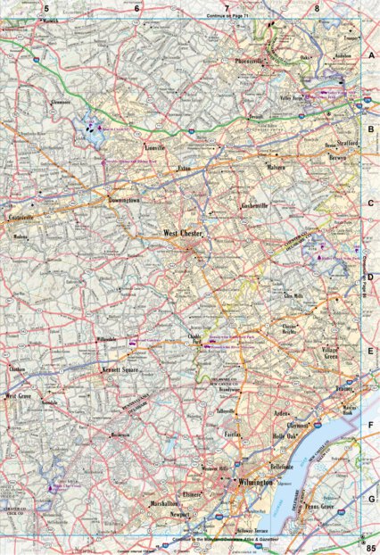 Pennsylvania Atlas & Gazetteer Page 85 Preview 1