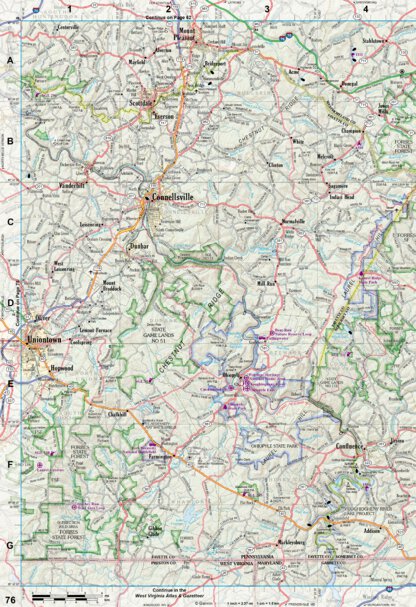Pennsylvania Atlas & Gazetteer Page 76 Preview 1