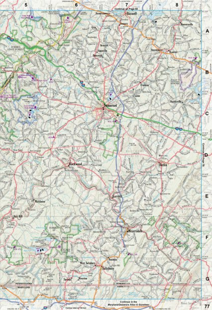 Pennsylvania Atlas & Gazetteer Page 77 Preview 1