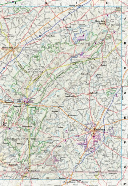 Pennsylvania Atlas & Gazetteer Page 81 Preview 1