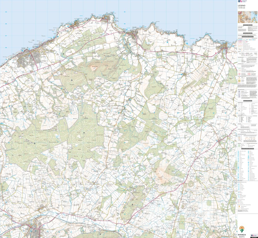 Keith and Cullen Ward 1 (1:25,000) Map by UK Topographic Maps | Avenza Maps