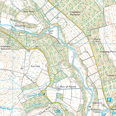 Kirriemuir and Dean Ward 1 (1:25,000) Preview 3