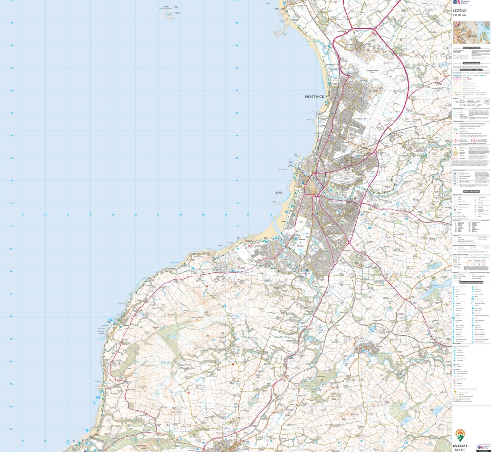 Maybole, North Carrick and Coylton Ward 1 (1:25,000) Map by UK ...