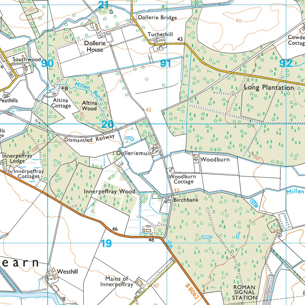Strathallan Ward 1 (1:25,000) Map by UK Topographic Maps | Avenza Maps