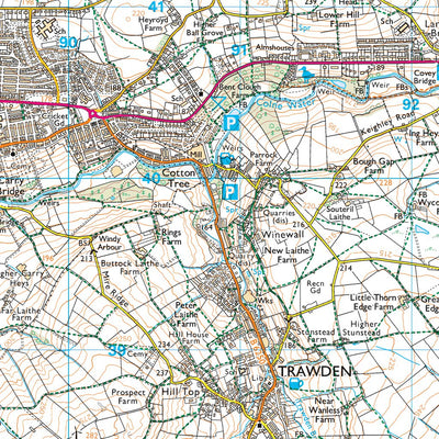 Boulsworth & Foulridge Ward 1 (1:25,000) Preview 2