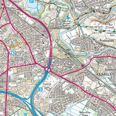 Culcheth, Glazebury & Croft Ward 1 (1:25,000) Preview 3