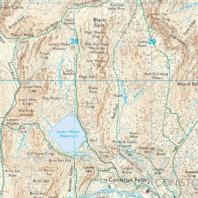 Coniston and Hawkshead Ward 1 (1:25,000) Preview 3