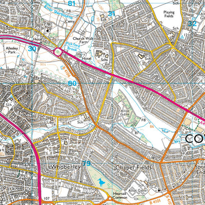 Fillongley Ward 1 (1:25,000) Preview 2