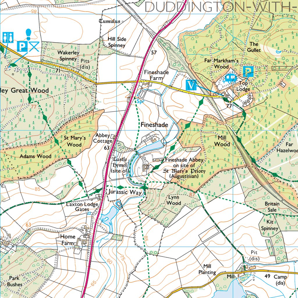 Oundle Ward 1 (1:25,000) Map by UK Topographic Maps | Avenza Maps