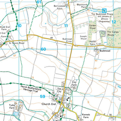 Wyboston Ward 1 (1:25,000) Preview 2