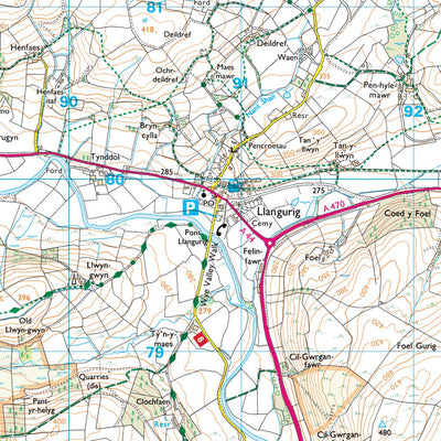 Powys - Powys 8 (1:25,000) Preview 2