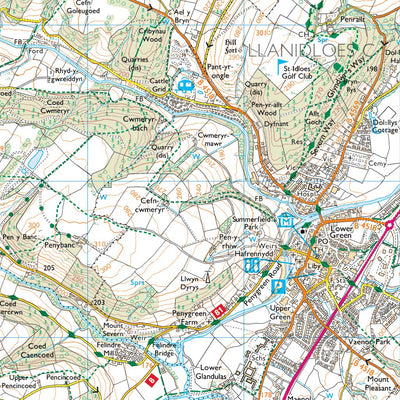 Powys - Powys 8 (1:25,000) Preview 3