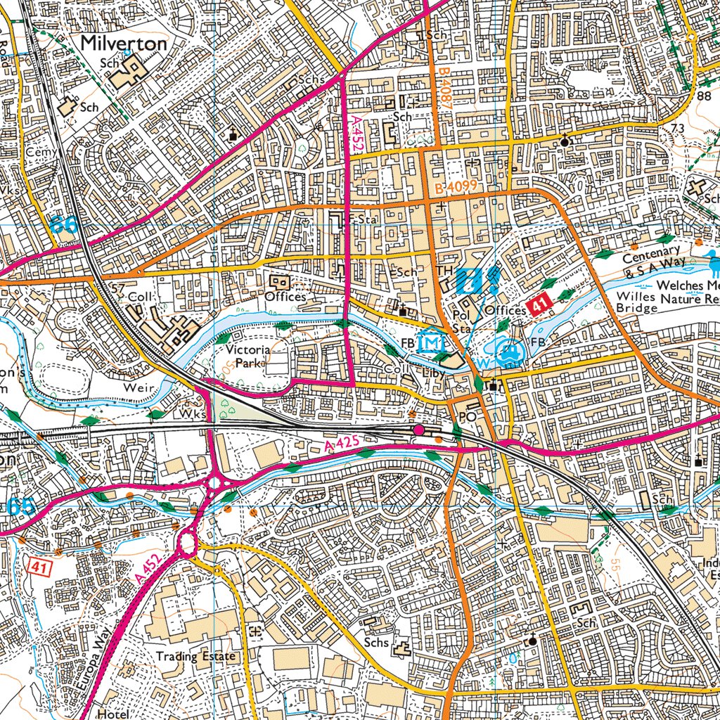 Wellesbourne North & Rural Ward 1 (1:25,000) Map by UK Topographic Maps ...