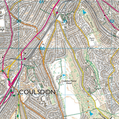 Lower Kingswood, Tadworth & Walton Ward 1 (1:25,000) Preview 2