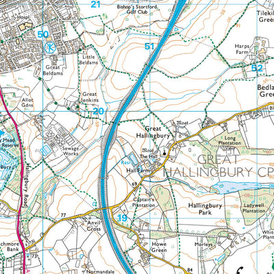 Broad Oak & the Hallingburys Ward 1 (1:25,000) Preview 2