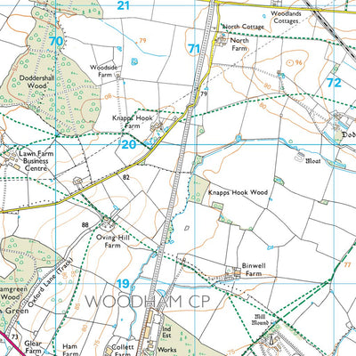 Grendon Underwood Ward 1 (1:25,000) Preview 2