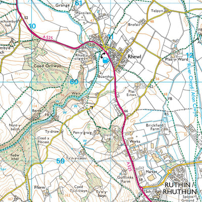 Sir Ddinbych - Denbighshire 1 (1:25,000) Preview 2