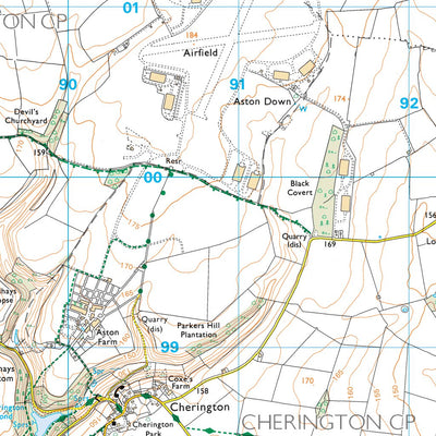 Grumbolds Ash with Avening Ward 1 (1:25,000) Preview 2