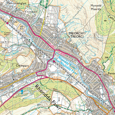 Rhondda Cynon Taf - Rhondda Cynon Taf 1 (1:25,000) Preview 3