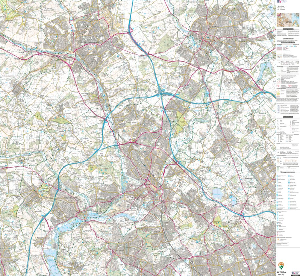 Bovingdon, Flaunden and Chipperfield Ward 1 (1:25,000) Map by UK ...