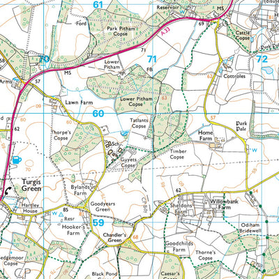 Hartley Wintney Ward 1 (1:25,000) Preview 2