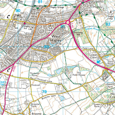 Wyre Forest Rural Ward 1 (1:25,000) Preview 2