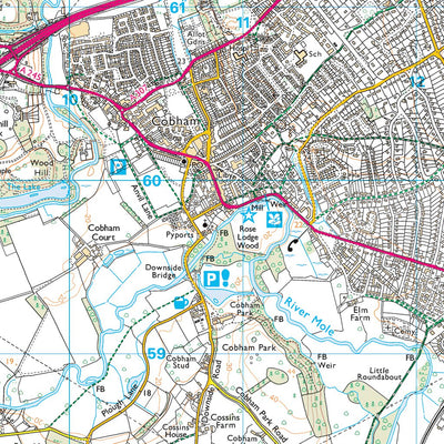 Clandon & Horsley Ward 1 (1:25,000) Preview 2