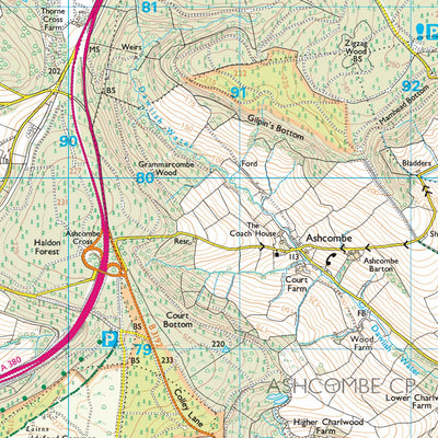 Teign Valley Ward 1 (1:25,000) Preview 2