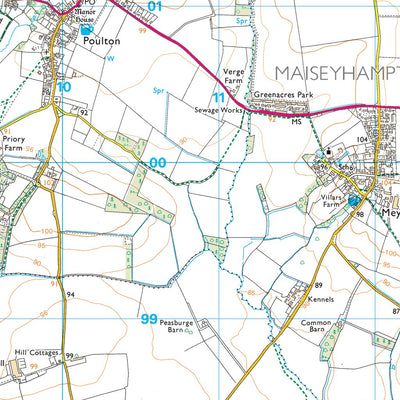 Coln Valley Ward 1 (1:25,000) Preview 2