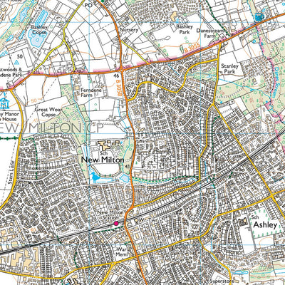 Brockenhurst & Denny Lodge Ward 1 (1:25,000) Preview 3